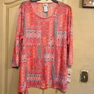 Ruby Rd. | Tops | Nwt Sz X Ruby Rd Must Have 111 Orange Print Top Final ...